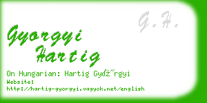 gyorgyi hartig business card